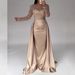 Women's Clothing Women's Banquet Long Sleeved Temperament Socialite Annual Meeting Host Aura Queen Sequined Evening Dress_ecoleips.com