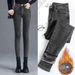 Women's High Waist Stretch Skinny Jeans Winter Fleece Lined Slim Fit Denim Pants Casual Trousers_ecoleips.com
