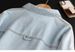 Women's Oversized Denim Shirt - Relaxed Fit Long Sleeve Button-Down Top With Pocket, Casual & Chic (Light Blue)_ecoleips.com