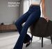 High-Waisted Stretch Straight Leg Women's Jeans Casual Fashion Full-Length Denim_ecoleips.com
