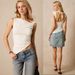 Voya Women's European And American Queen Style T-shirt With Backless Straps, Slim Fit Short Sleeveless Top_ecoleips.com