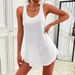 2024 European And American Summer Women's Solid Color U-neck Sleeveless Tank Top Casual Versatile Short Dress_ecoleips.com