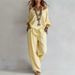 Women's Oversized Off-Shoulder Top And Wide-Leg Pants Set Comfortable Knitted Loungewear Two-Piece Casual Minimalist Style Daily Wear_ecoleips.com