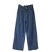 Women's Clothing Retro And Fashionable Ins Striped Jeans New Style Stylish Design Lazy Style Wide Leg Trousers For Women_ecoleips.com