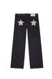Retro Star Print Women's Jeans, Street Harajuku Style Loose-Fit Straight-Leg Casual Pants_ecoleips.com