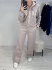 Streetwear Hoodie & Pants Set -Oversized Long-Sleeve Sweatshirt With Straight-Leg Joggers, 95% Polyester Unisex Lounge Outfit For Fall/Winter (S-XL)_ecoleips.com