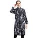 Digital Print Full Wrap Three Piece Swimsuit Loose Beachwear Conservative Muslim Surf Suit For Women_ecoleips.com