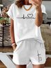 Women’s 2 Piece Outfit Set – Oversized Graphic T-Shirt And Biker Shorts Matching Set, Casual Summer Lounge Tracksuit For Daily Wear-357_ecoleips.com
