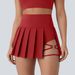 Women's Irregular Midi Skirt Casual Comfortable Pleated Versatile Outdoor Sports Skirt_ecoleips.com