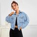 Women's Clothing Denim Jacket Casual Solid Color Jacket Women_ecoleips.com
