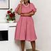 C8656 Cross-Border Trade 2026 New Women's Fashion Elegant Round Neck Puff Sleeve Dress_ecoleips.com