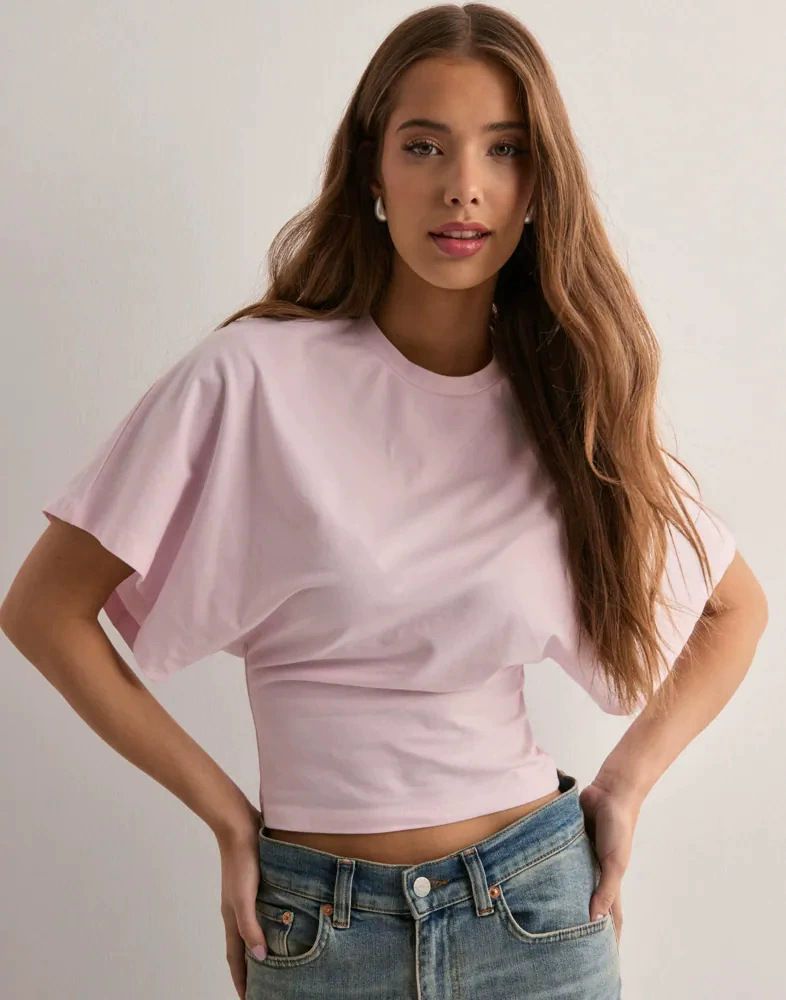 Women's Round Neck Pullover T-Shirt Short Sleeve Solid Color Loose Top For Summer Versatile New Arrival_ecoleips.com