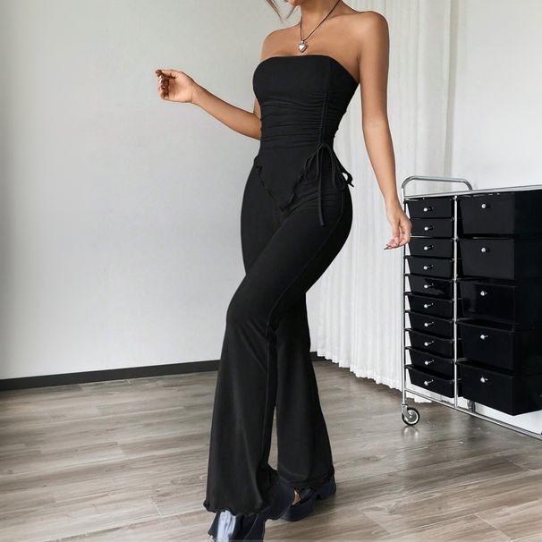 Women's Clothing Sexy Street Fashion Suits Spring And Summer New Tube Tops And Trousers Two Piece Suits_ecoleips.com