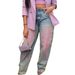 Women's Clothing Women's Trendy Blush Straight Leg Washed Jeans Fashionable For Formal & Casual For Women_ecoleips.com