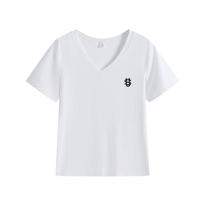 Women's Printed Short-Sleeve Tee - Breathable Round Neck Top For Spring & Summer Style-V_ecoleips.com