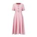 Women's Sweet Long Dress - Japanese & Korean Style With Diamond Neckline & Bow Detail (Casual Elegant Look)_ecoleips.com