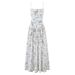 Women's Clothing French Romantic Summer Floral Wrap Dress With Waist Ties & Lace Trim_ecoleips.com