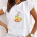 New New Plus-size Women's Clothing, 3D Petal Girl Short-sleeve Top For Women, Summer_ecoleips.com