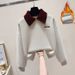 Winter Women's Polo Collar Top & Relaxed Harem Pants Set - Slimming Casual Outfit With Stretch Comfort_ecoleips.com