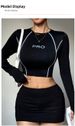 Women's Clothing Women's Long Sleeved Yoga Top European American Style Tight Fit Cross Over Stretch Backless Quick Drying Outdoor Sports T-Shirt_ecoleips.com