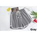 High-Waisted A-Line Sport Shorts For Women – Breathable 3-Inch Lounge & Workout Shorts With Drawstring (Black, White, Pink, Gray)_ecoleips.com