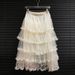 Korean Style Multi-Layered Tulle Skirt Puffy Cake Skirt Sweet Ruffles Long Summer Skirt For Women New Spring/Summer Collection_ecoleips.com