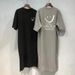 Women's Summer New Short Sleeved T-shirt Dress Loose Mid Length Over Knee Dress_ecoleips.com