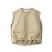 Women's Clothing New Year Fashion Casual Women's Loose Vest Round Neck Zipper Flap Decorated Sleeveless Pilot Jacket_ecoleips.com