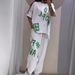 Women's Clothing Letter Printed Casual Sports Women's Suit_ecoleips.com