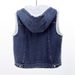 Men's & Women's Fleece-Lined Denim Vest With Hood - Winter Warm Sherpa Jacket, Slim Fit Casual Streetwear_ecoleips.com