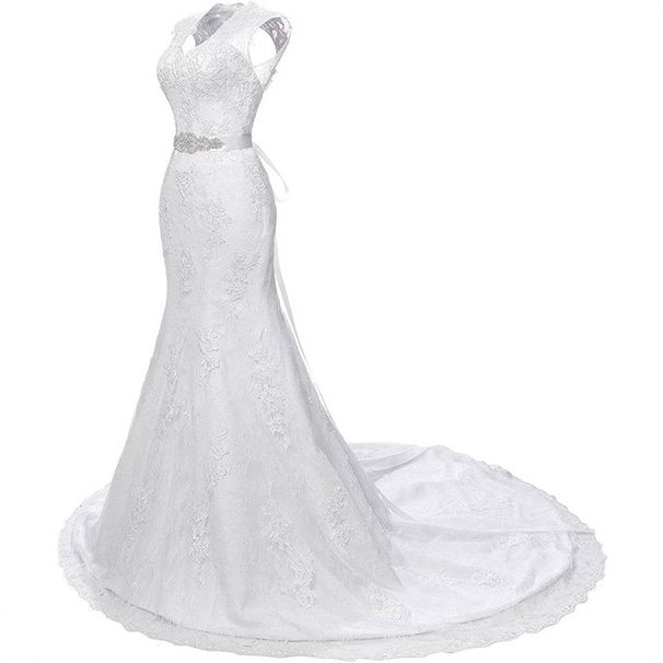 Women's Clothing Fishtail Wedding Dress New Bride Wedding Backless Lace Slim Simple Trailing Palace Retro_ecoleips.com