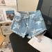 Women's Clothing Design Retro Raw Edge Ripped Jeans Shorts Hot Pants Women Summer Hot Girl Slim Shorts Trend_ecoleips.com