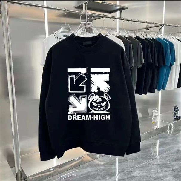FW25 Matching Couple Cotton Crew Neck Sweatshirt - His & Hers_ecoleips.com