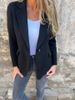 2025 Coat European And American Cross-Border Autumn/Winter New Women's Casual Woolen Lapel Button Pocket_ecoleips.com