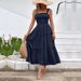 new Product 2025 Summer European And American Multi-color Women's Clothing Cross-border Elastic Off-shoulder_ecoleips.com
