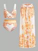 Women's Printed Bikini Set – Sexy Two-Piece Swimwear With Cover-Up – Quick-Dry & Adjustable – S/M/L/XL_ecoleips.com