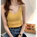 Knitted Vest For Women 2022 Spring Summer New Fashionable Stylish V-neck Sleeveless Camisole Top Inner Layer Base Shirt_ecoleips.com