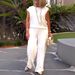 Women's Clothing Spring And Summer Newwomen's Solid Color Round Neck Sleeveless Top And Pants Set_ecoleips.com