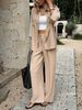 Women's Clothing Pure Color Elegant Loose Laid-back Long-sleeved Top Set For Women Spring/summer_ecoleips.com