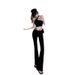 2025 Summer New Irregular Short Camisole Top + Skinny Long Pants Women's Two-Piece Set_ecoleips.com