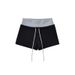 Women's Clothing Summer Hot Girl Color Matching Elastic Sports Shorts Women's Beach Ultra Short Elastic Waist Slim Fit Straight Casual Pants_ecoleips.com