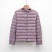 girl Girl Pinghu Lightweight Women's Shot Autumn Winte New Simple Round Neck Wam Solid Colo Long Sleeve Down Jacket Inne_ecoleips.com
