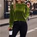 Women's Long Sleeve round Neck Top Casual Loose Fit Autumn Winter Fashion European American Style_ecoleips.com