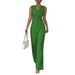Elegant Solid Color Sleeveless Vest & Pants Suit For Women - Breathable Polyester Blend, Wrinkle-Free, Office & Casual Wear (S/M/L/XL)_ecoleips.com