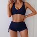 Women's Clothing Two Piece Swimsuit Sexy Women Solid Color Swimsuit_ecoleips.com