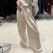 Suitable For All Seasons UMA WHITE Guangzhou Thirteen Factories Run Deng 25 Spring New Casual For Women Tall Straight Wide-Leg Long Pants_ecoleips.com