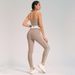 Women's Clothing Sports Yoga Suit Two Piece Nude Double Sided Brushed Outdoor Running Fitness Sling Yoga Clothes_ecoleips.com