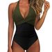 Women's Clothing One Piece Swimsuit Cross Bag Multi Color Backless Lace Up Sexy Swimsuit_ecoleips.com