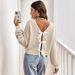 Women’s Bow Detail Cardigan Sweater – Lightweight Spring Knit Top | Soft Polyester Blend | Relaxed Fit Long Sleeve Pullover_ecoleips.com