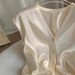 Women's Clothing V Neck Sleeveless Shirts Temperament Shirts_ecoleips.com